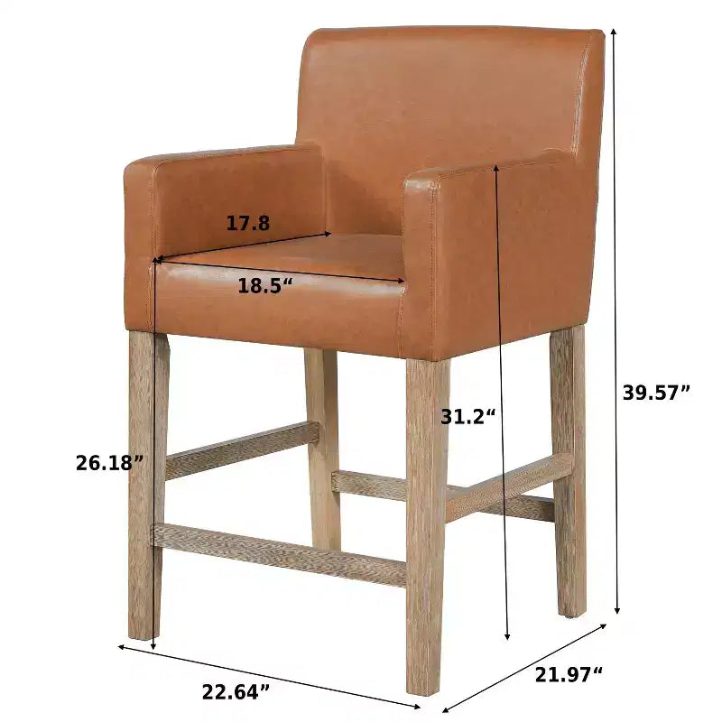Tabourets de comptoir en bois contemporains