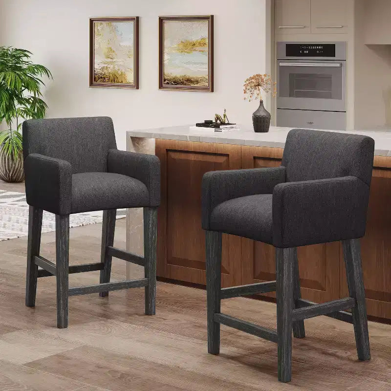 Tabourets de comptoir en bois contemporains