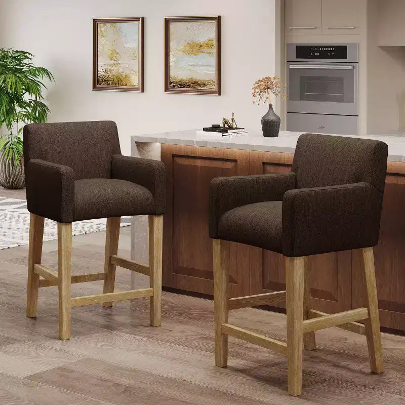 Tabourets de comptoir en bois contemporains