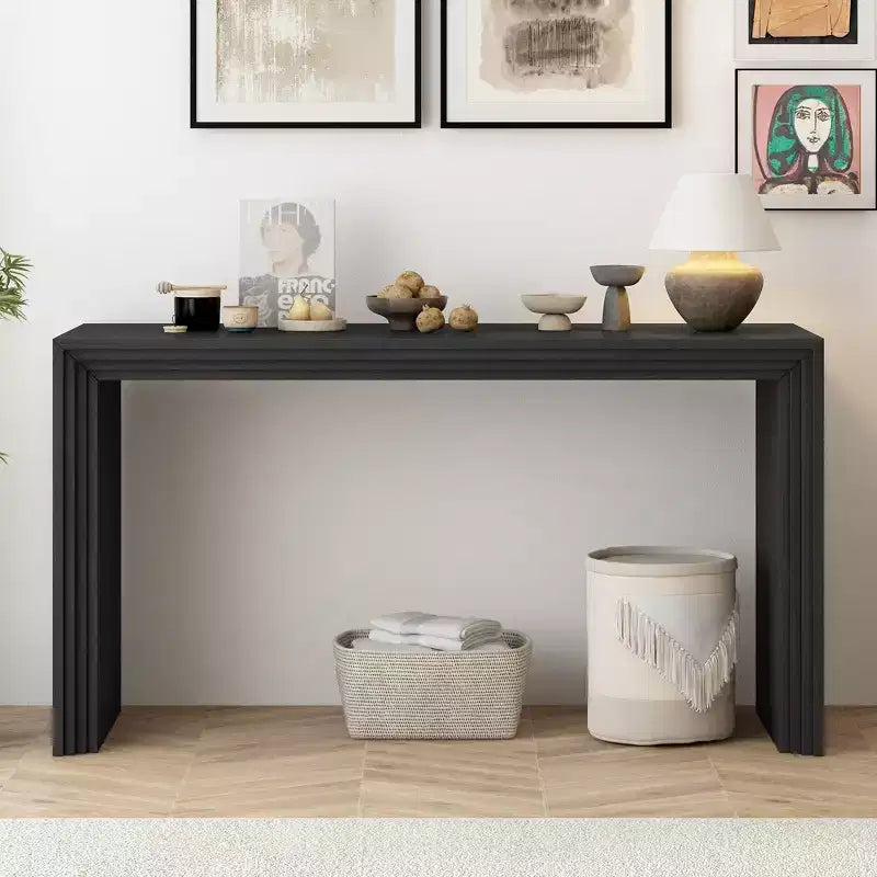 Console moderne en bois massif