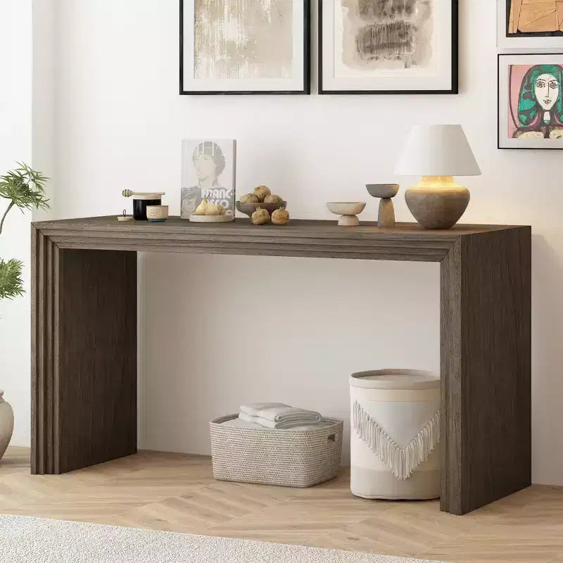 Console moderne en bois massif