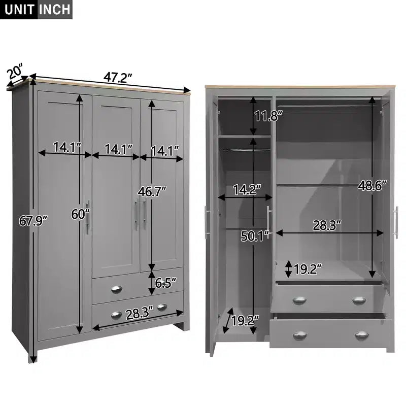 Garde-robe de rangement