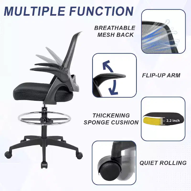 Chaise de bureau haute