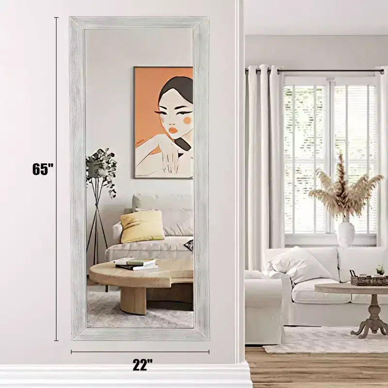Miroir sur pied moderne