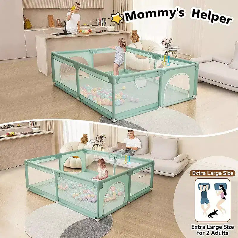Parc pour bébés à 4 panneaux