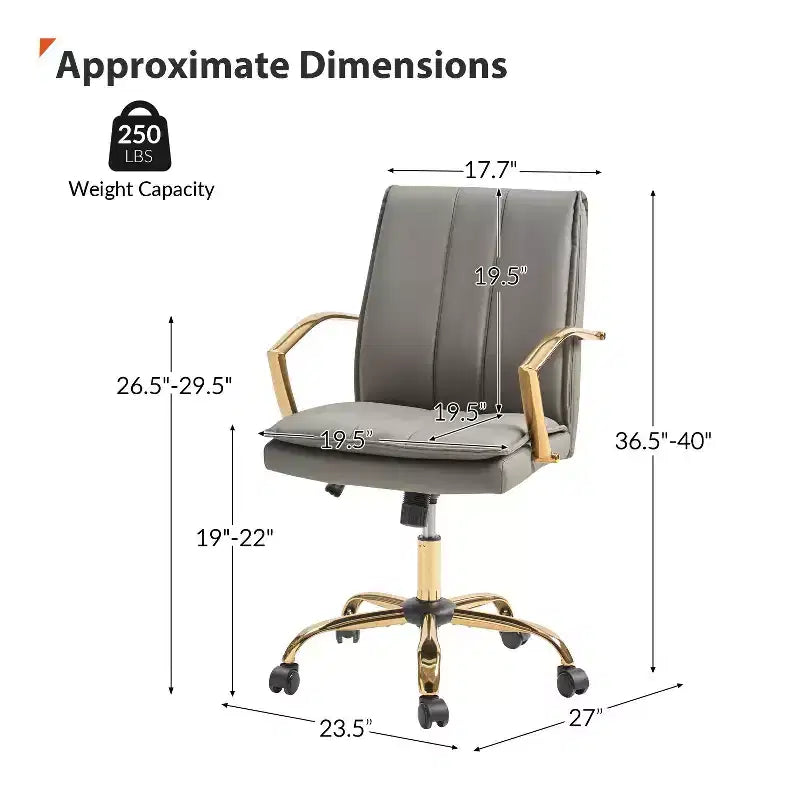 Chaise de bureau réglable en hauteur
