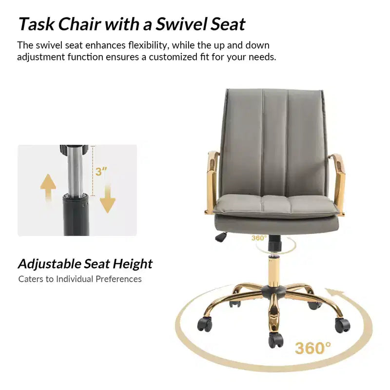 Chaise de bureau réglable en hauteur