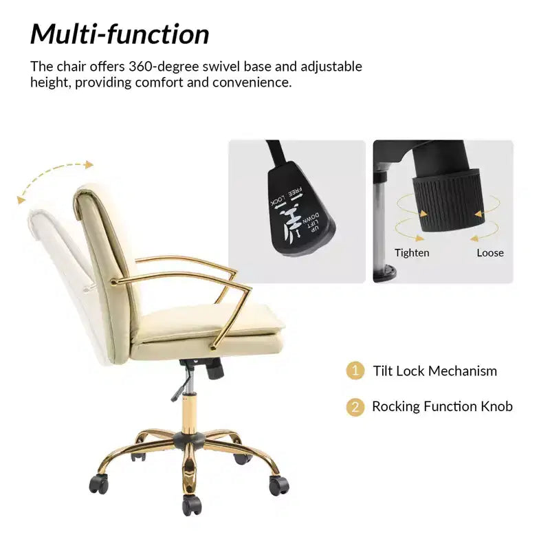 Chaise de bureau réglable en hauteur