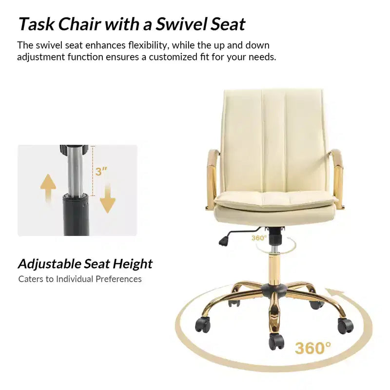 Chaise de bureau réglable en hauteur