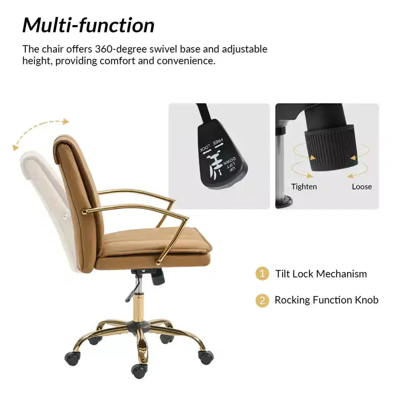 Chaise de bureau réglable en hauteur