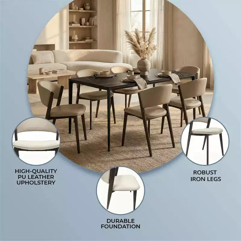 Chaises de salle à manger rembourrées