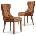 Chaise de salle à manger en cuir