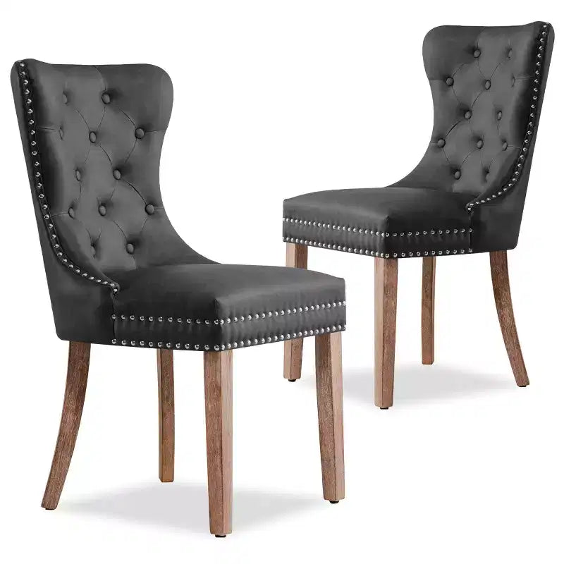 Chaise de salle à manger en cuir