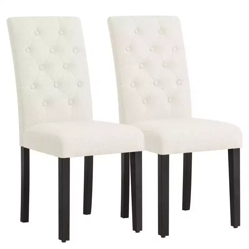 Chaise de salle à manger capitonnée