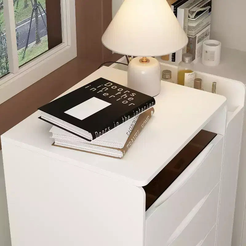 Table de maquillage pliable blanche