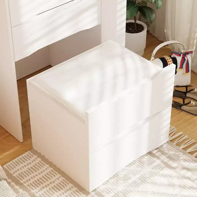 Table de maquillage pliable blanche