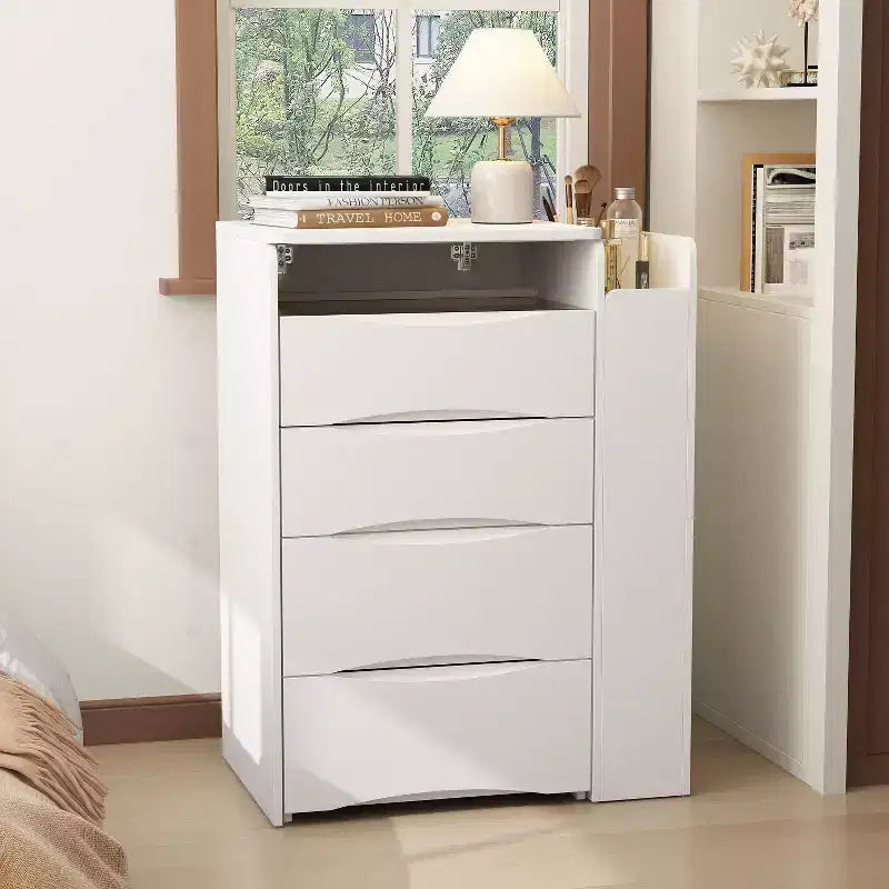 Table de maquillage pliable blanche
