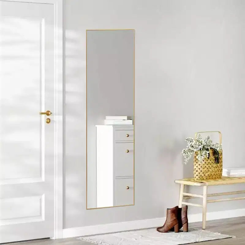 Miroir sur pied mural