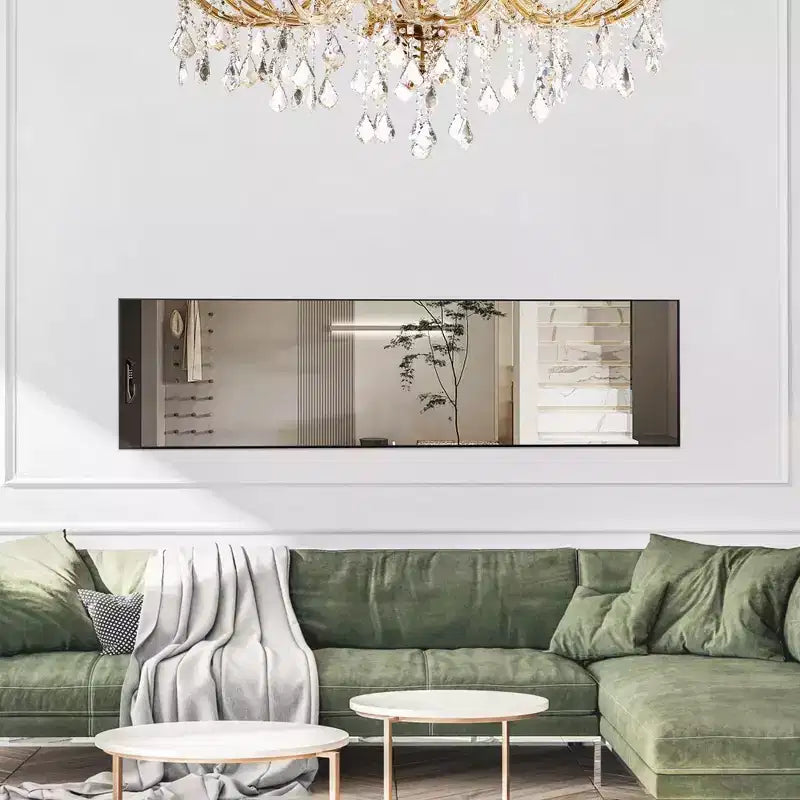 Miroir sur pied mural