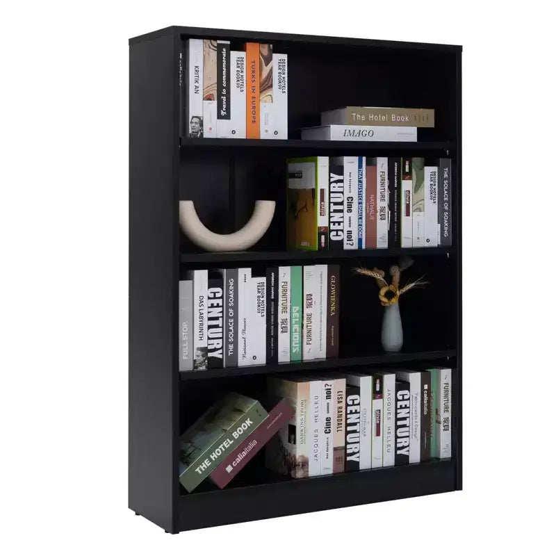 TUYOHW 3/4/5-Shelf Wood Bookshelf,Tall Bookcase with Adjustable Shelves,Storage Organizer for Living Room,Bedroom,Office