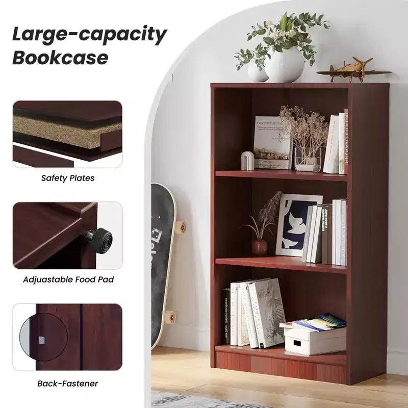 Étagère à livres en bois