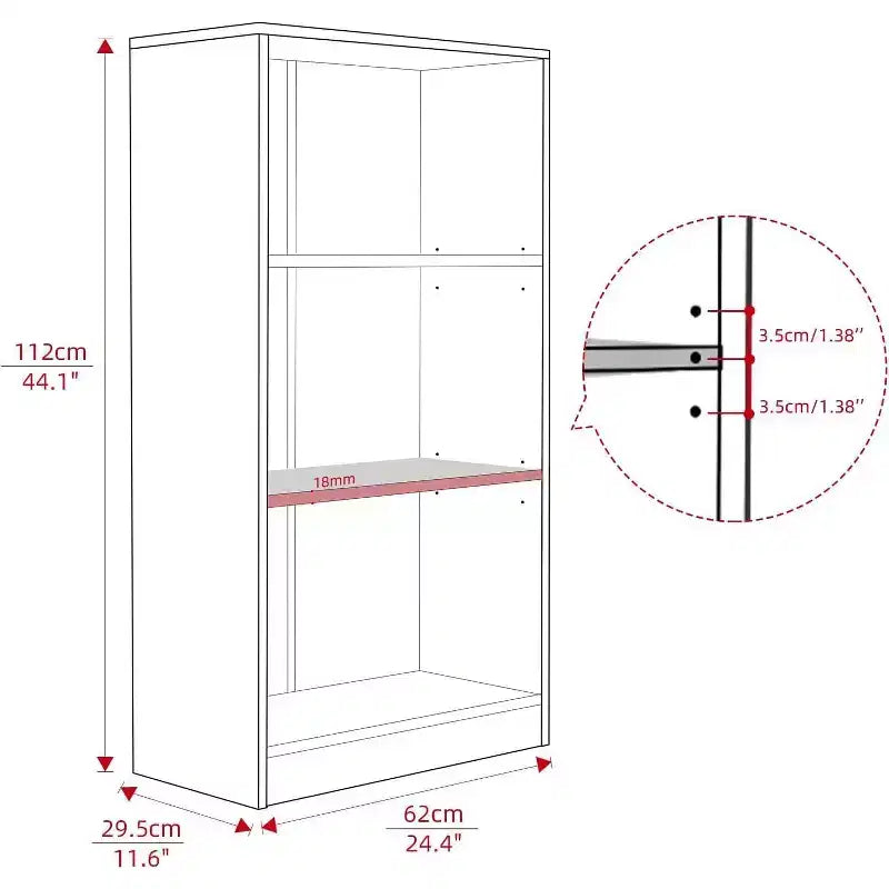 Étagère à livres en bois