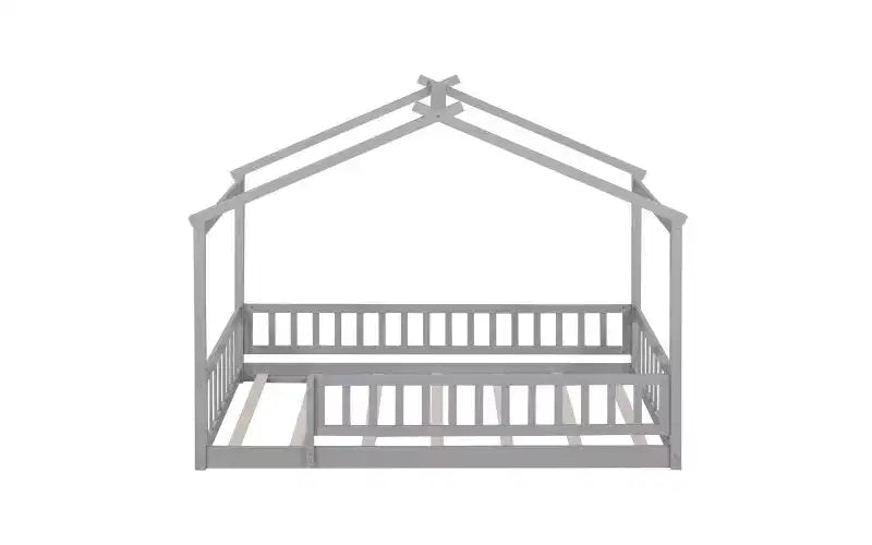 Lit de jeu et de couchage moderne pour enfant, taille double