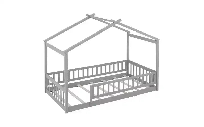 Lit de jeu et de couchage moderne pour enfant, taille double