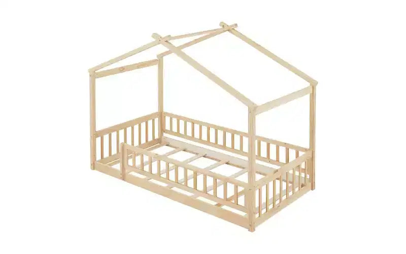 Lit de jeu et de couchage moderne pour enfant, taille double
