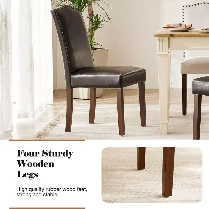 Chaises de salle à manger modernes sans accoudoirs