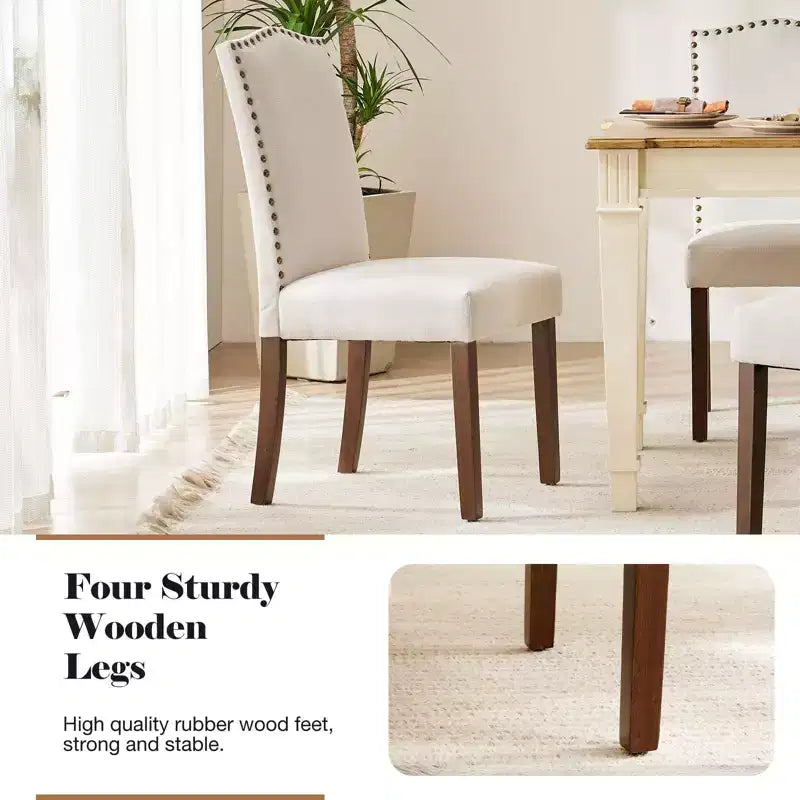 Chaises de salle à manger modernes sans accoudoirs
