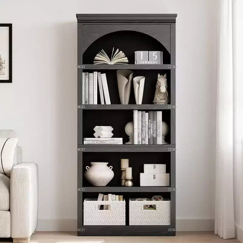 Bibliothèque rustique voûtée