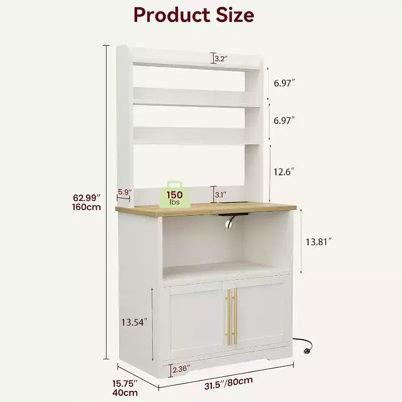 Étagère de boulanger avec armoire de rangement