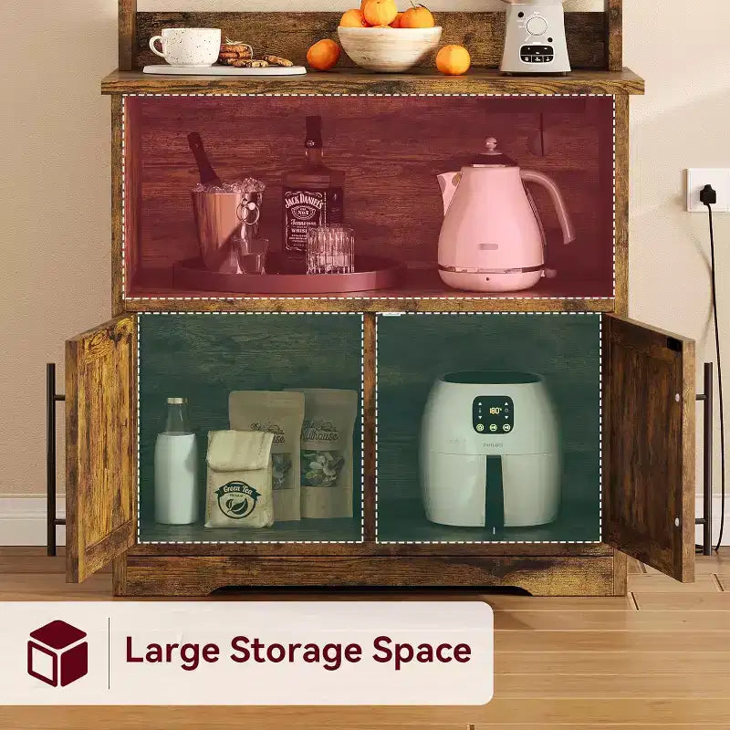Étagère de boulanger avec armoire de rangement