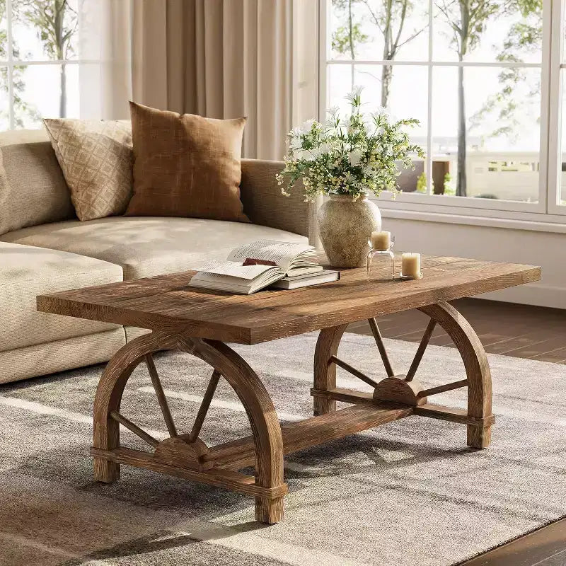 Table basse en bois massif