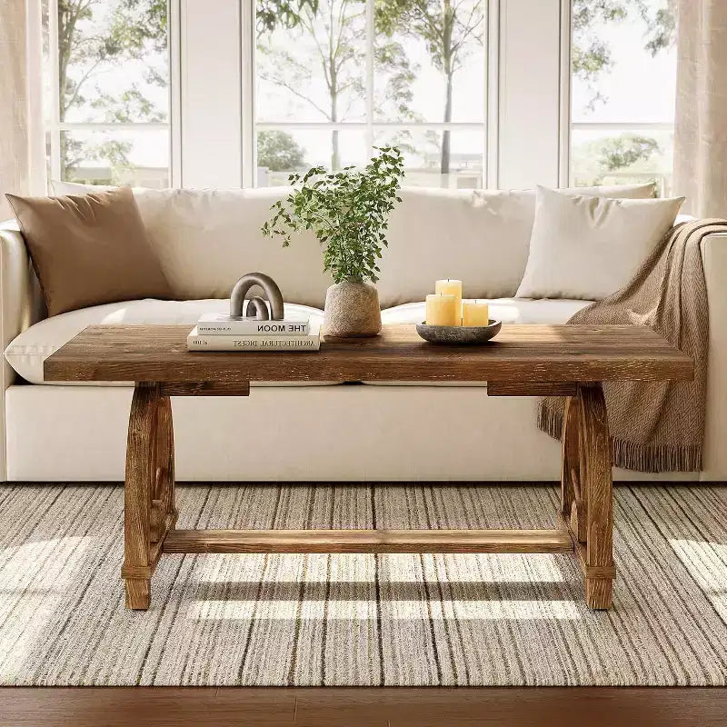 Table basse en bois massif