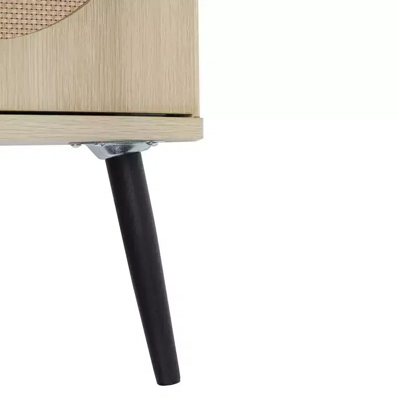 Meuble d'angle en rotin naturel