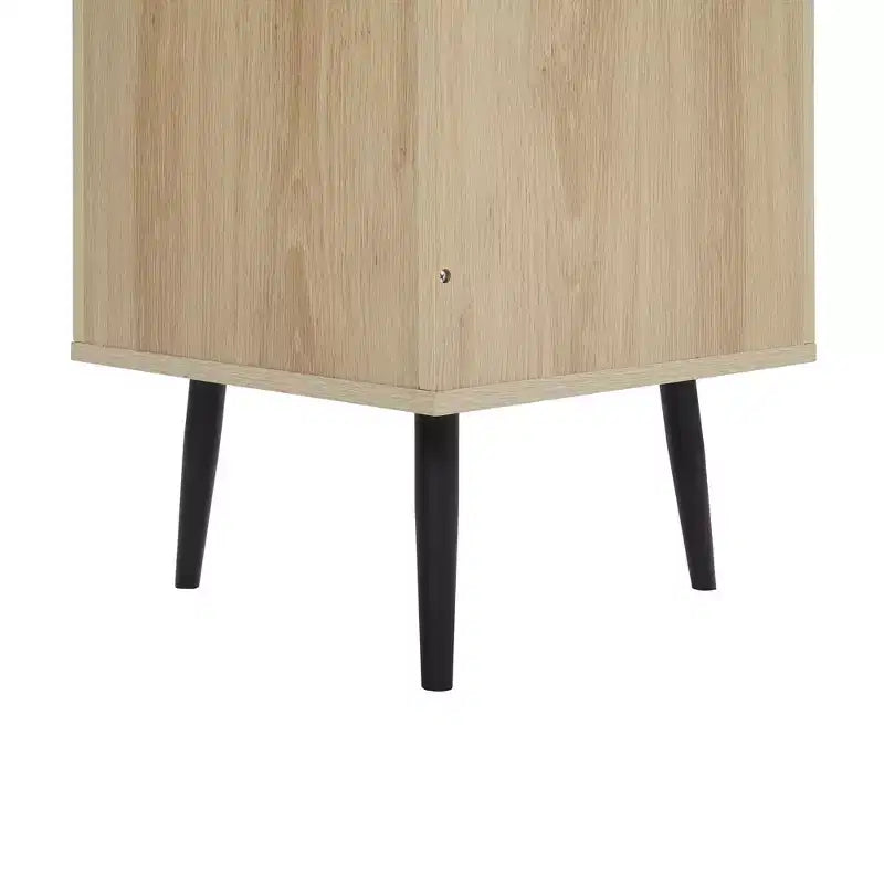 Meuble d'angle en rotin naturel