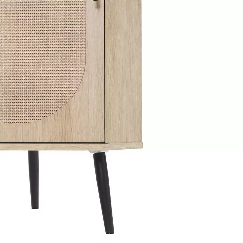 Meuble d'angle en rotin naturel