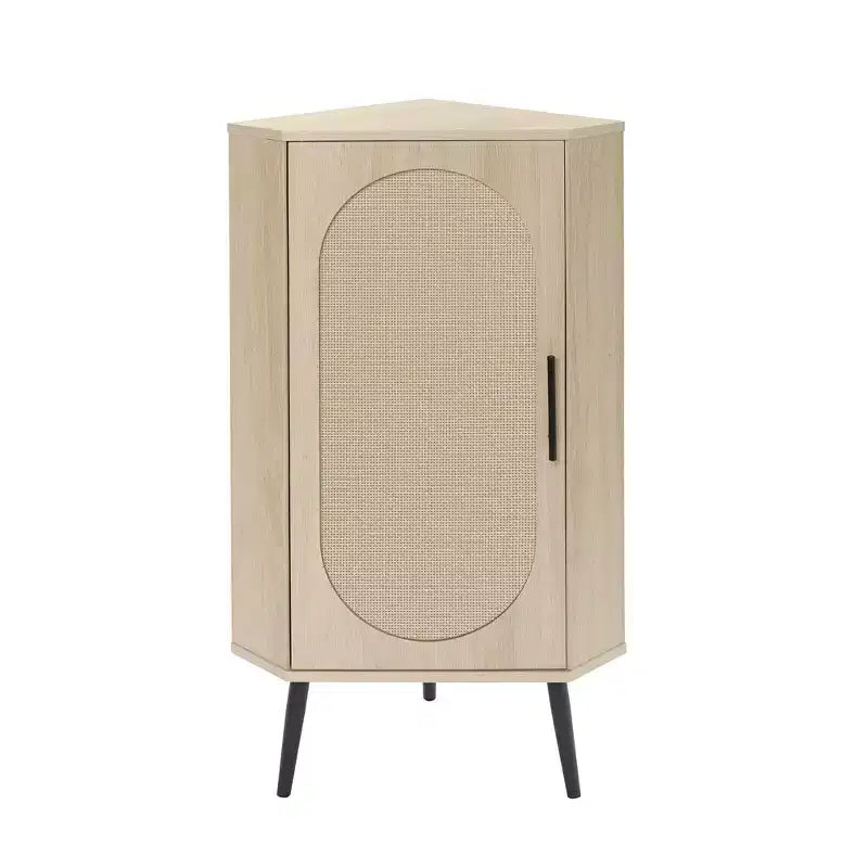 Meuble d'angle en rotin naturel