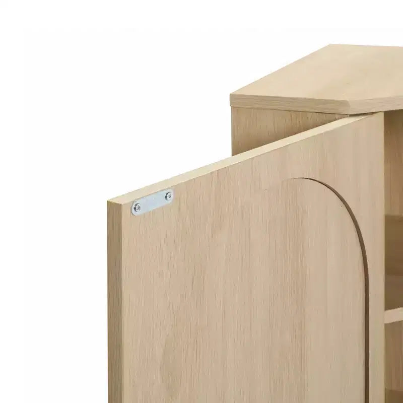 Meuble d'angle en rotin naturel