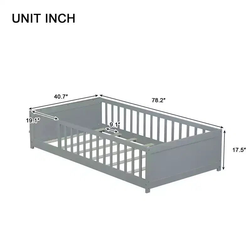 Lit plateforme double