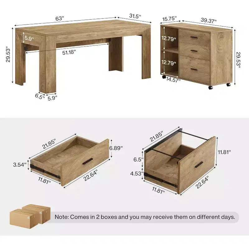 Bureau de direction en L