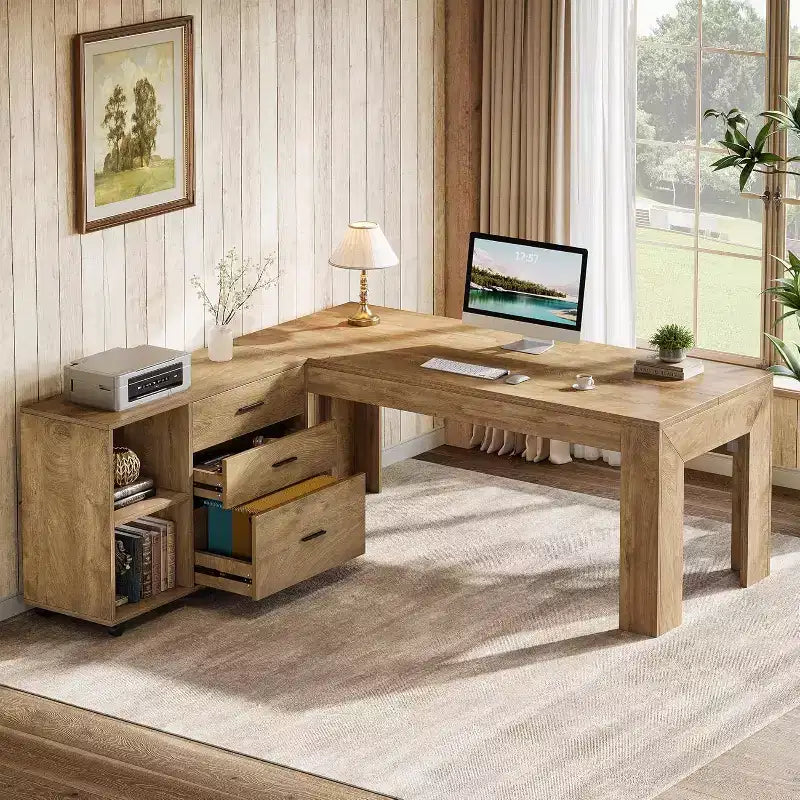 Bureau de direction en L