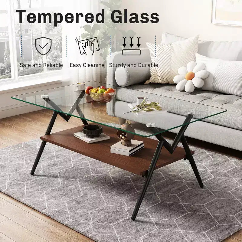 Table basse rectangulaire