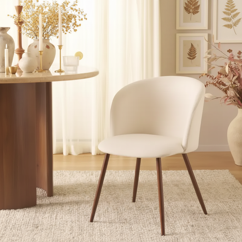 Chaise de salle à manger capitonnée
